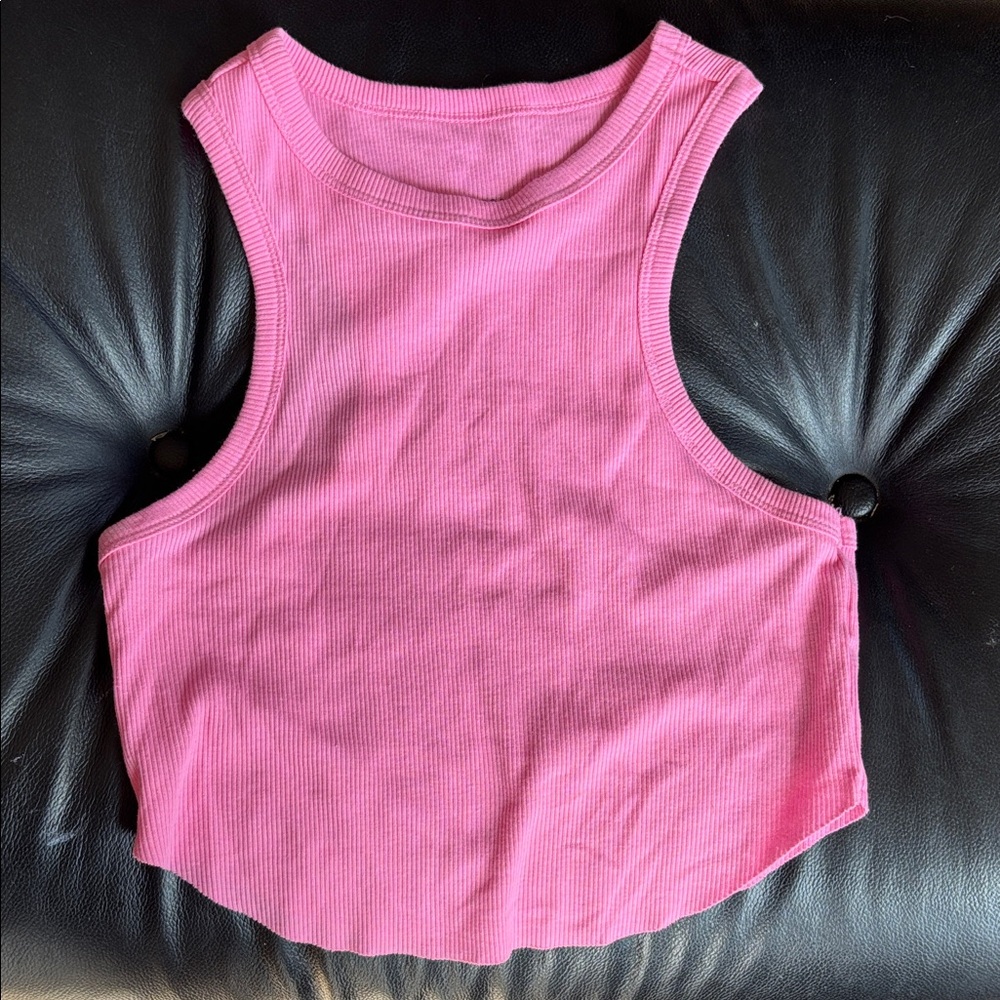 Wild Fable Pink Ribbed Tank Top